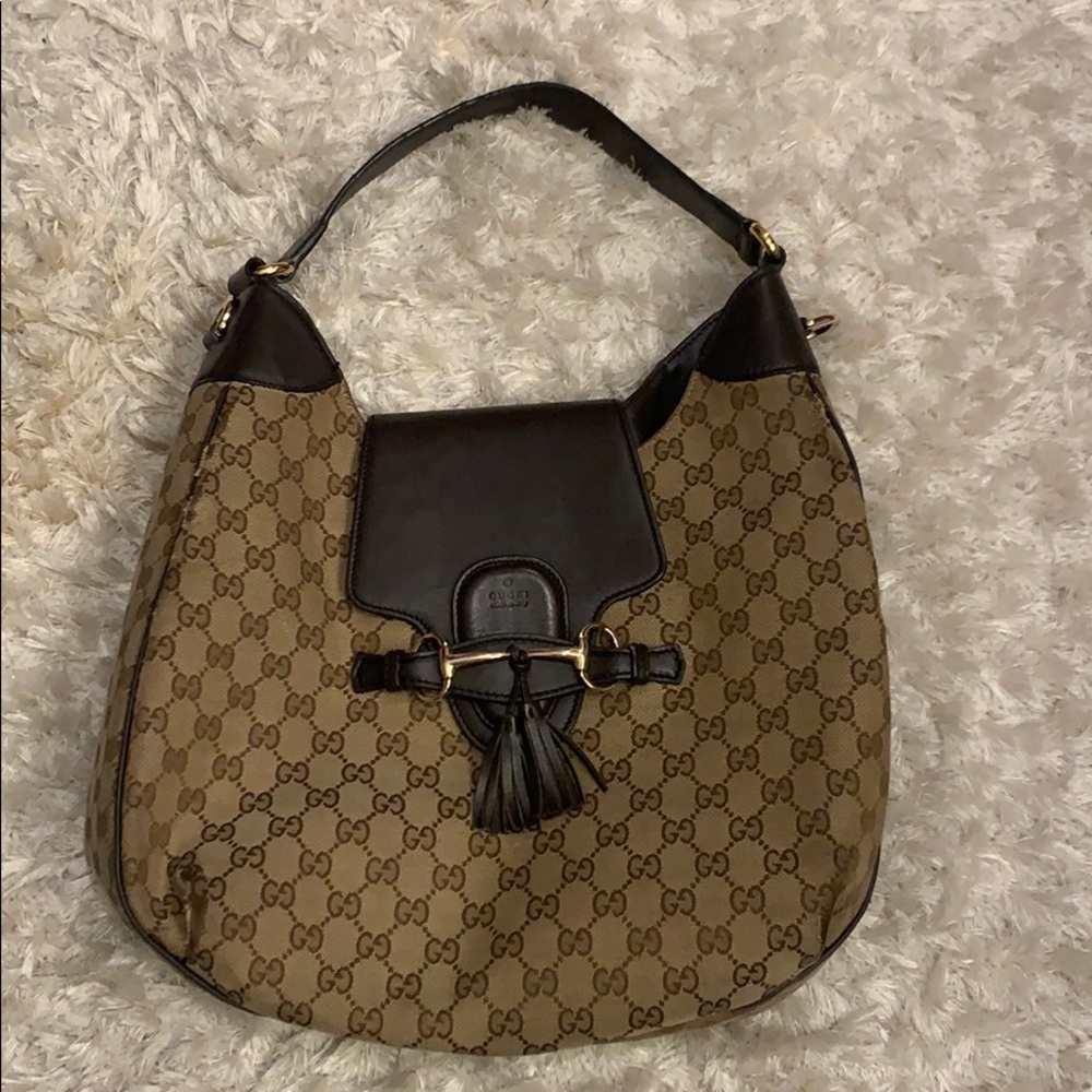Gucci Monogram Shoulder Handbag